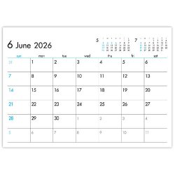 画像4: 6Weeks Calendar（ブルー）  ＠388円〜(税込)
