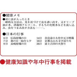 画像3: 3色文字月表　晴雨表入り・年間予定表付＠335円〜(税込)