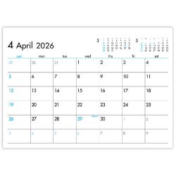 画像2: 6Weeks Calendar（ブルー）  ＠388円〜(税込)