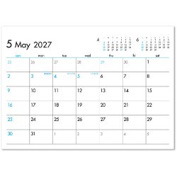 画像3: 6Weeks Calendar（ブルー）  ＠388円〜(税込)