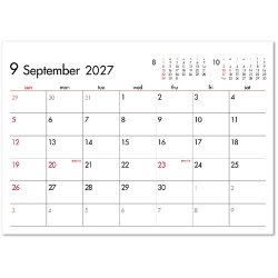 画像4: ６Weeks Calendar（レッド）　＠388円〜(税込)