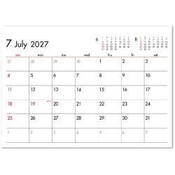 画像2: ６Weeks Calendar（レッド）　＠388円〜(税込)