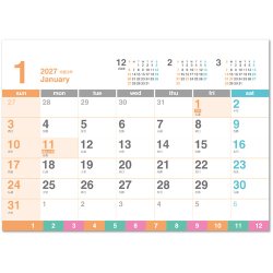 画像2: クリアカラーカレンダー(インデックス付）＠420円〜(税込)