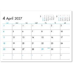 画像2: 6Weeks Calendar（ブルー）  ＠388円〜(税込)