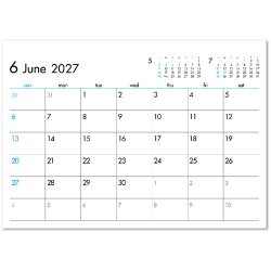 画像4: 6Weeks Calendar（ブルー）  ＠388円〜(税込)