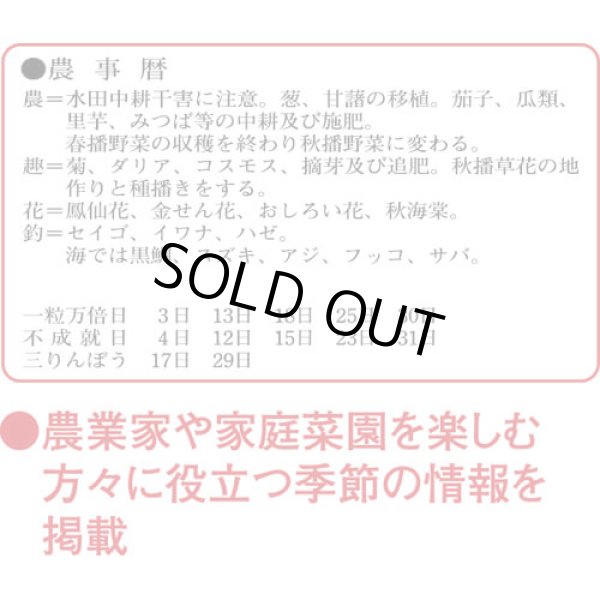 画像4: 3色メモ付文字月表　晴雨表入り・年間予定表付＠335円〜(税込)