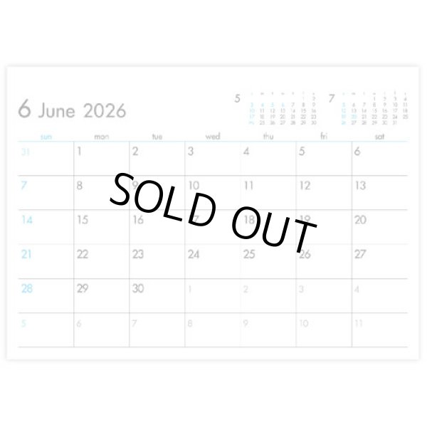 画像4: 6Weeks Calendar（ブルー）  ＠388円〜(税込)