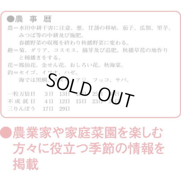 画像4: 格言付色分文字(厚口)　晴雨表入り・年間予定表付＠370円〜(税込)