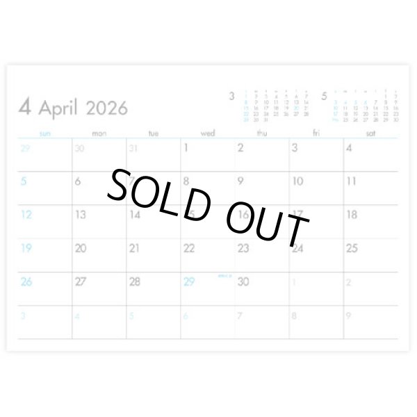 画像2: 6Weeks Calendar（ブルー）  ＠388円〜(税込)