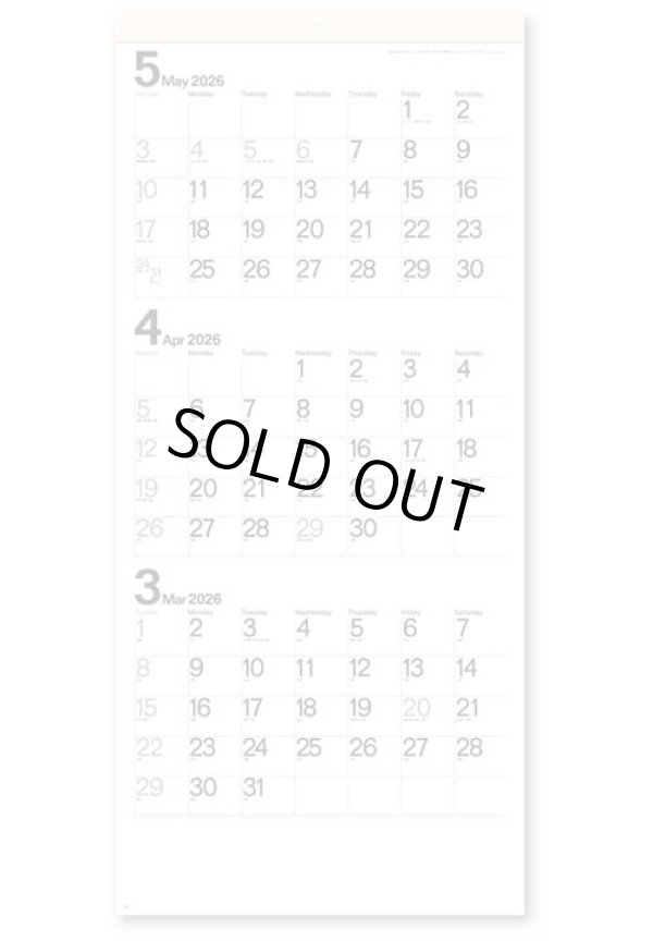 画像1: モノトーン文字(年表付・スリーマンス)＠358円〜(税込)