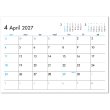 画像2: 6Weeks Calendar（ブルー）  ＠388円〜(税込)