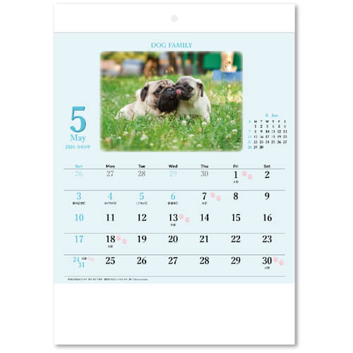 画像3: ドッグファミリー（壁掛けA4ミニ）＠260円〜(税込)